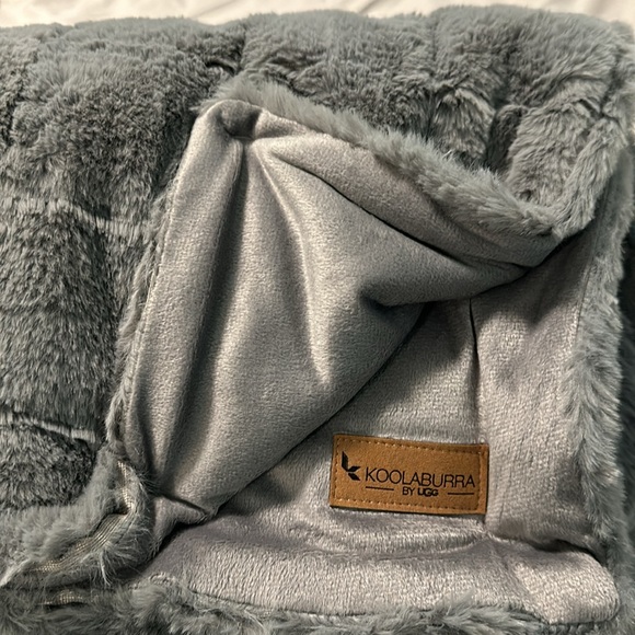 UGG KOOLABURRA cozy faux fur throw 50 in X 70 in - Picture 2 of 4